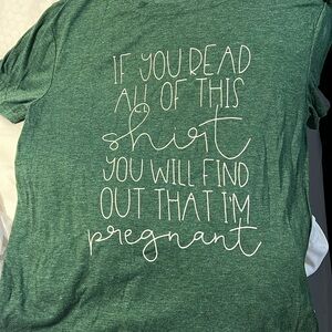 Pregnancy announcement tee